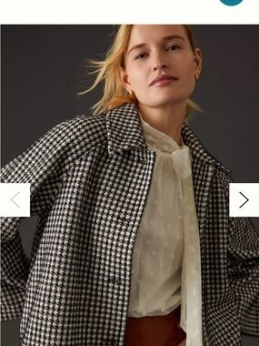 Anthropologie Greylin Cropped Swing Jacket